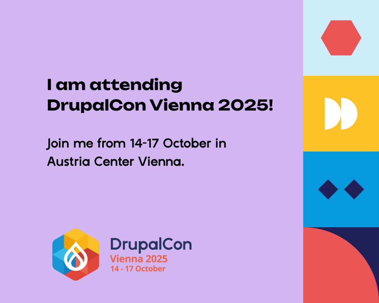 DrupalCon Vienna_I attend graphic