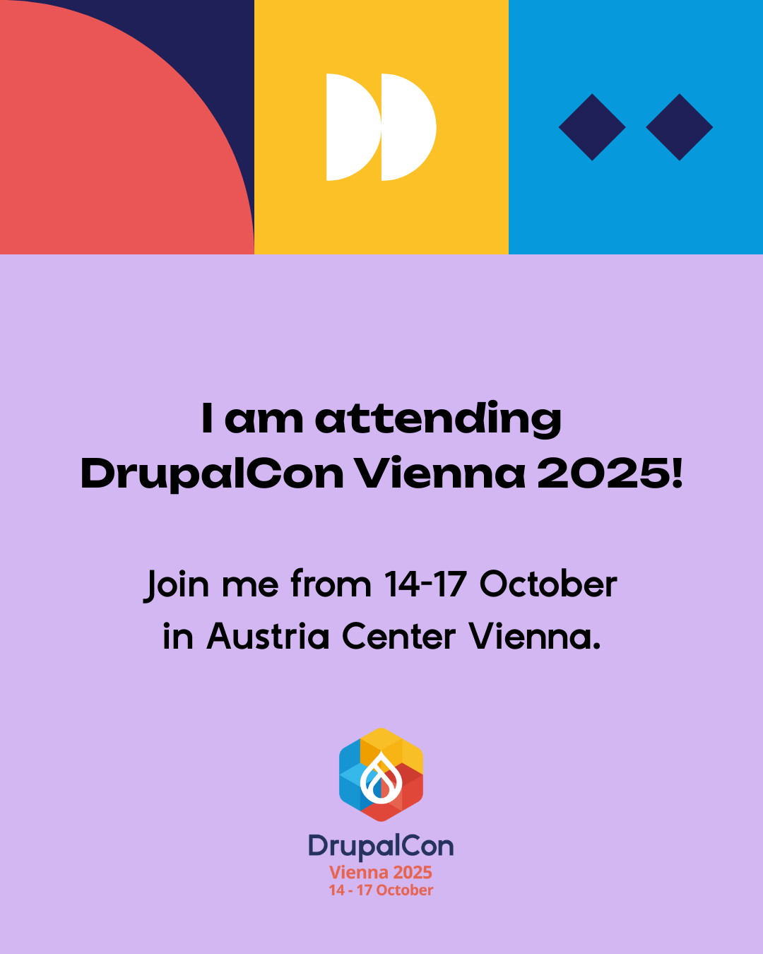 DrupalCon Vienna_I attend graphic