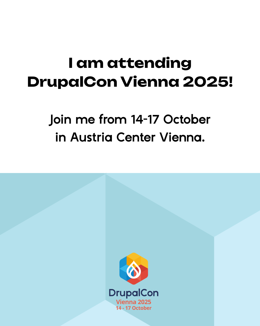 DrupalCon Vienna_I attend graphic