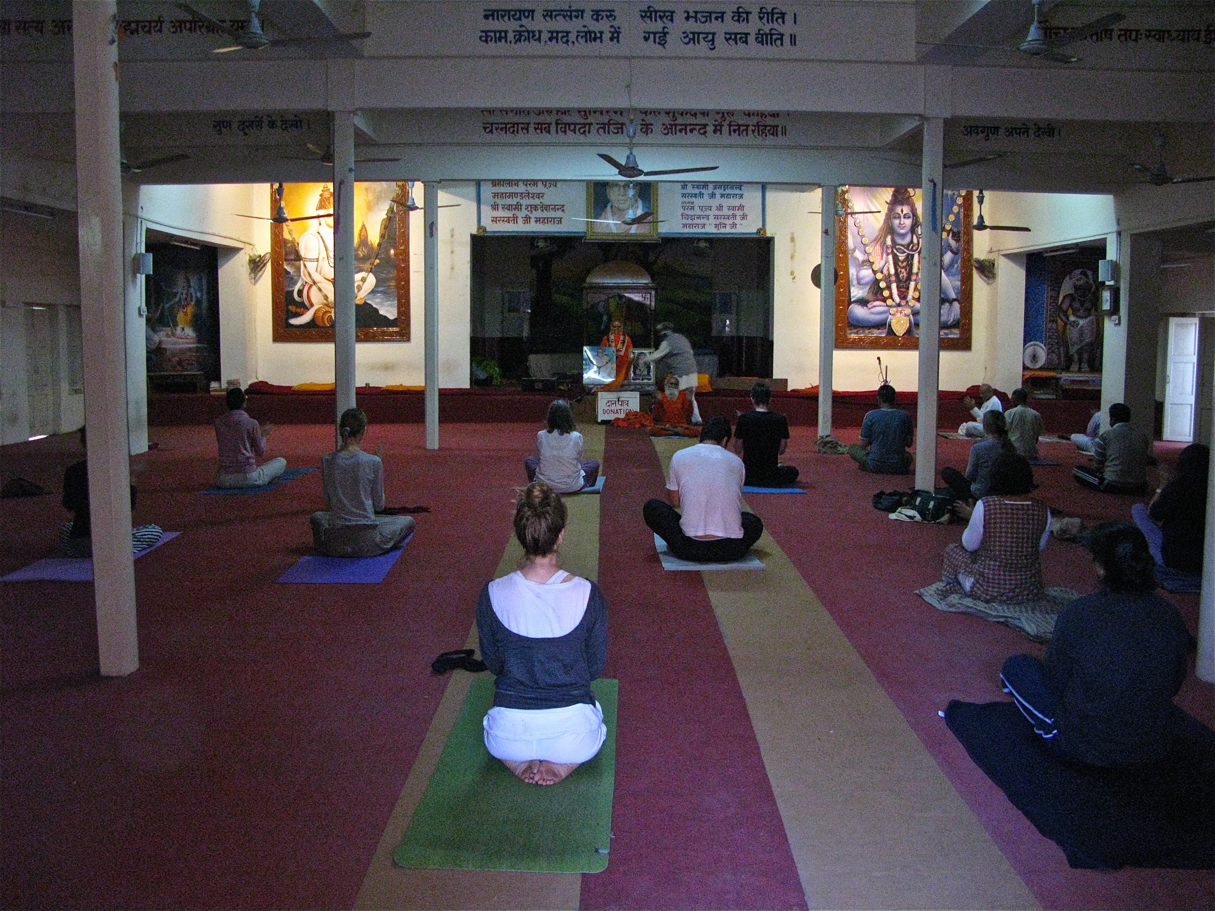 Yoga at an ashram