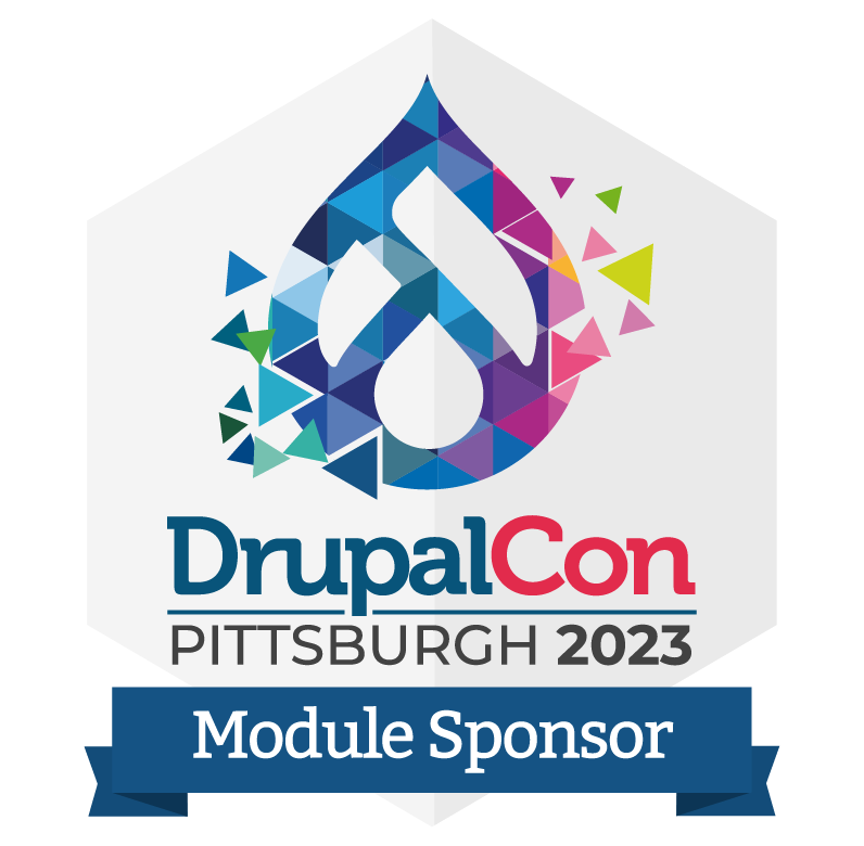DrupalCon Pittsburgh 2023 Module Sponsor web badge