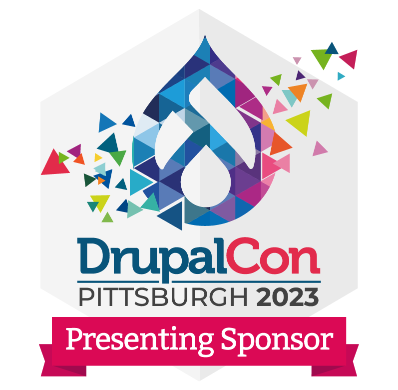 DrupalCon Pittsburgh 2023 Presenting Sponsor web badge